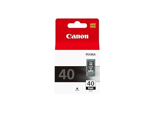 Canon PG-40 Cartucho de Tinta Original Negro para Impresora de Inyeccion de Tinta Pixma iP1200-iP1300-iP1600-iP1700-Ip220...