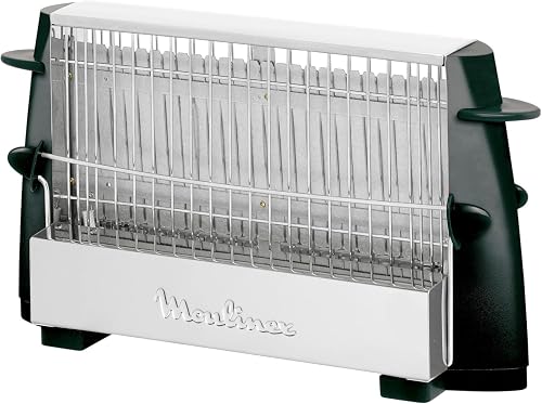 Moulinex Multipan, Tostador clásico de 760 W para todo tipo de pan, Hasta 4 rebanadas a la vez, Acero inoxidable, Empuñado...