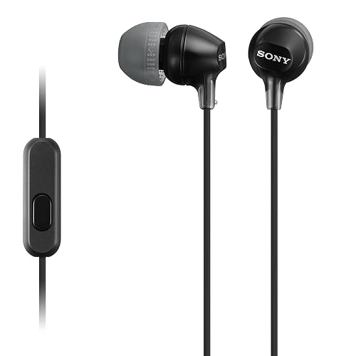 Sony MDR-EX15AP - Auriculares in-ear (con micrófono), negro