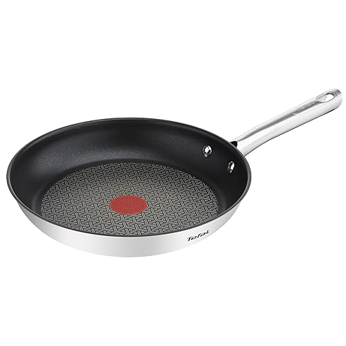 Tefal Duetto Sartén 28 cm, compatible con inducción, indicador Thermo Spot, cocina uniforme, fácil limpieza, mango resiste...