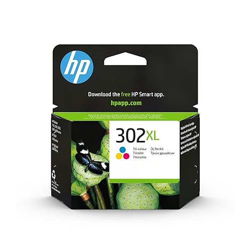 HP 302XL F6U67AE, Tricolor, Cartucho de Tinta de Alta Capacidad Original, Compatible con impresoras de inyección de Tinta ...