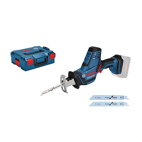 Bosch Professional 18V System sierra sable a batería GSA 18 V-LI C (versión compacta, incl. 3 hojas de sierra sable, sin b...