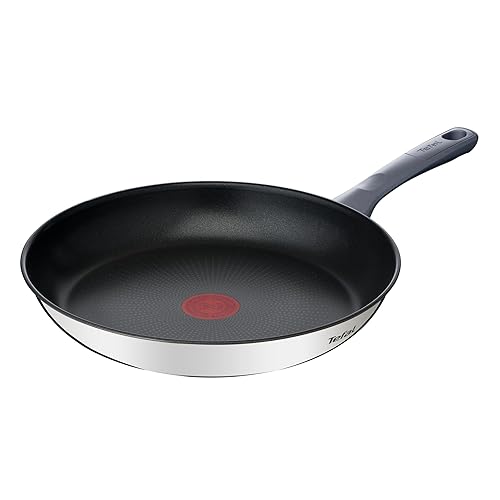 Tefal Daily Cook - Sartén de 28 cm, Apto inducción, antiadherente, revestimiento titanio, Thermo-signal, apto lavavajillas...