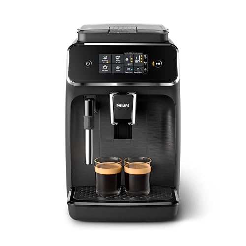 PHILIPS Serie 2200 Cafetera Espresso Automática - 2 Cafés, Pantalla Táctil, Espumador de Leche Clásico, Molinillo Cerámic...