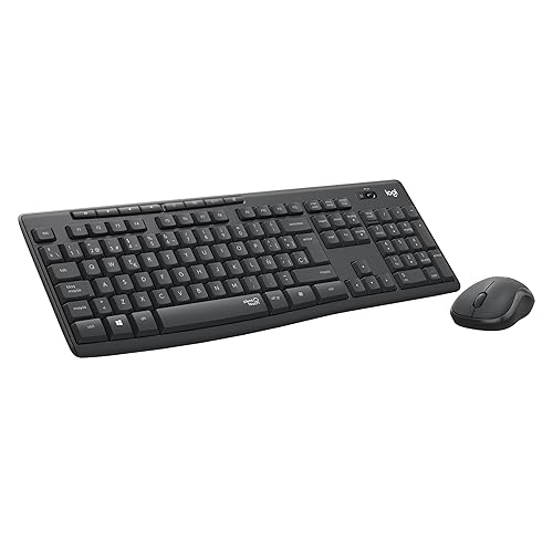 Logitech MK295 Silent Combinación de Teclado y Ratón Inalámbricos con SilentTouch, Seguimiento Óptico, Tecnología Inalámbr...