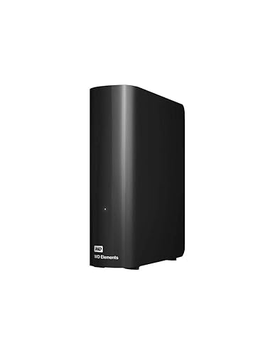 WD Elements 16 TB Disco duro externo de escritorio, Compatibilidad USB 3.0, Plug-and-Play solución para un fácil almacenamiento adicional de tus fotos, música, vídeos y archivos importantes.