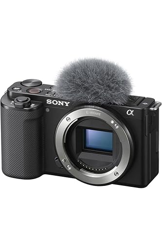 Sony Alpha ZV-E10 | Cámara Vlog con lente intercambiable sin espejo APS-C (pantalla pivotante para vlogs, video 4K, autoenfoque ocular en tiempo real) Negro
