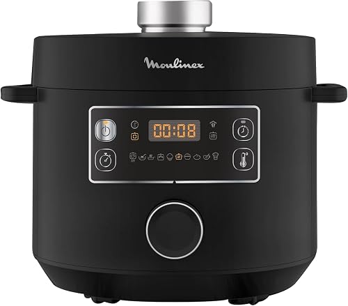Moulinex Epic Turbo Cuisine CE7548 - Olla a presión eléctrica 1090 W, 10 programas automáticos, cestillo de cocción al vap...
