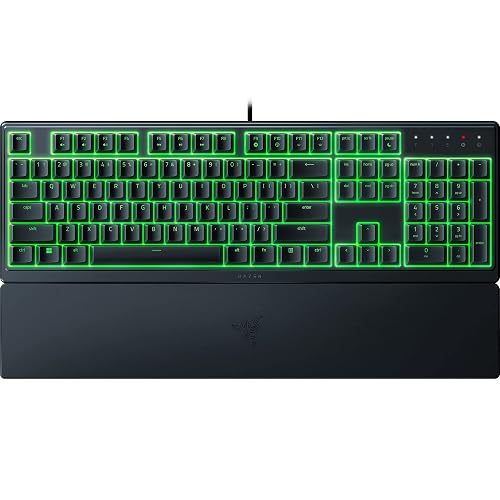 Razer Ornata V3 X - Teclado para Juegos de Bajo Perfil (Interruptores de Membrana Silenciosos, Teclas Recubiertas de rayos...