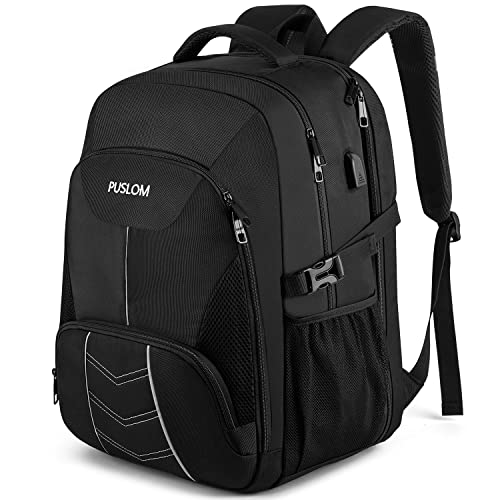 PUSLOM Mochila Hombre Grande, Impermeable Mochila para...