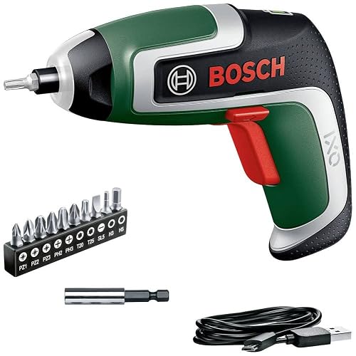 Bosch Home and Garden AAtornillador a batería compacto IXO, 7.ª generación, 3,6 V, 2,0 Ah, 5,5 Nm, con cable micro USB, co...