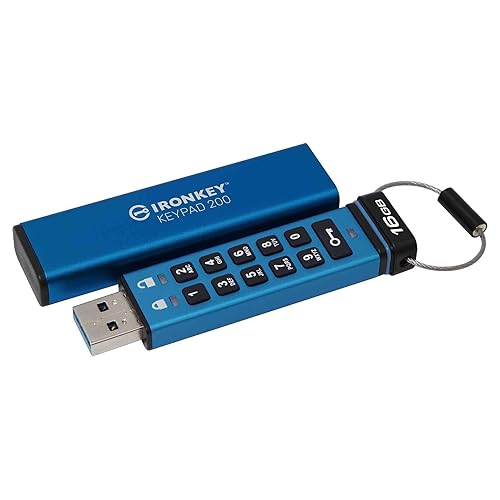 Kingston Ironkey Keypad 200 16GB Unidad Flash USB Cifrada | Teclado Alfanumérico | Acceso Multi-Pin | XTS-AES 256-bit | FI...