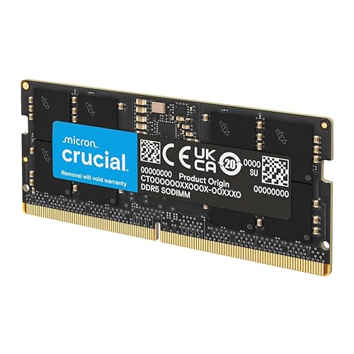 Crucial RAM DDR5 64GB Kit (2x32GB) 5600MHz SODIMM, Memoria para Ordenador Portátil/Laptop, Mini PC (o 5200MHz / 4800MHz) C...