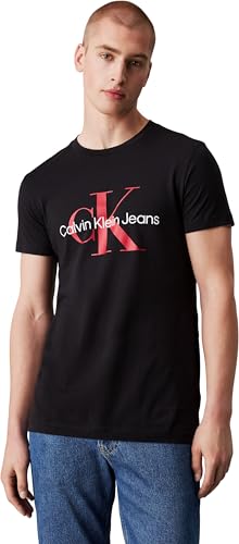Calvin Klein Camiseta de Manga Corta Hombre Core Monologo Slim Fit