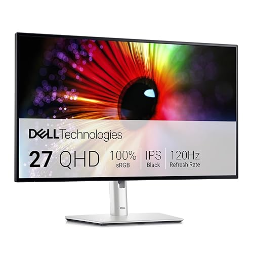 Dell U2724D UltraSharp 27" QHD (2560x1440) Monitor, 120Hz, IPS Black, 5ms, 98% DCI-P3, 2x USB-C, 2x DisplayPort, HDMI, 3x ...
