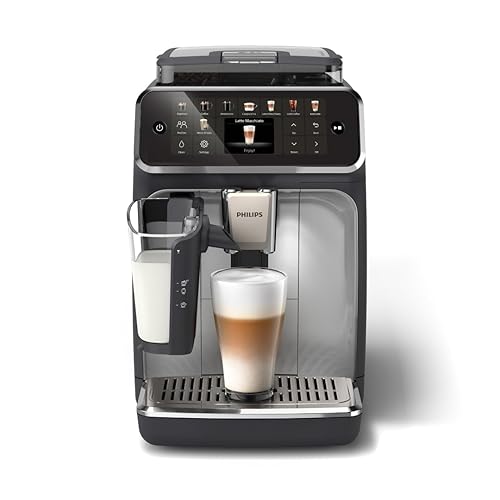 Philips Cafetera Totalmente Automática Serie 5500-20 cafés Calientes y Helados, Sistema de leche QuickClean LatteGo, 40% m...