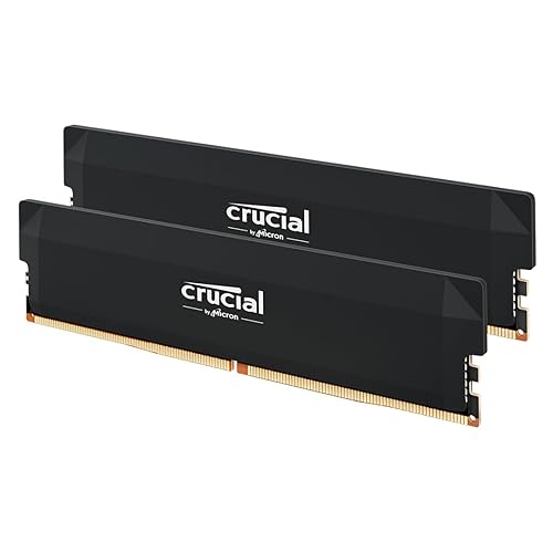 Crucial Pro RAM DDR5 32GB (2x16GB) 6000MHz CL36, Overclocking Gaming, Intel XMP 3.0 / AMD Expo, PC Memoria, Negro - CP2K16...