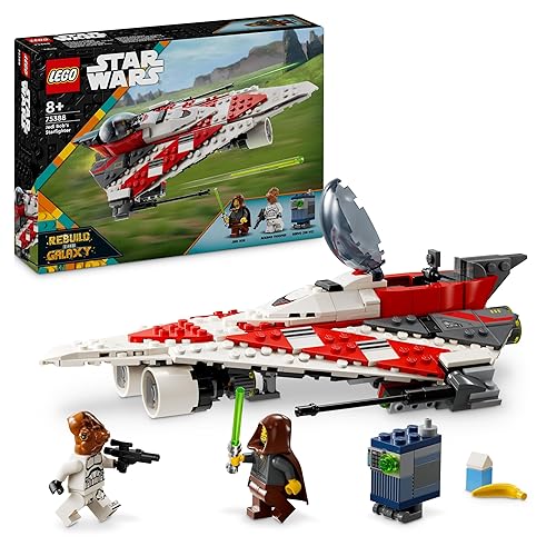 LEGO Star Wars Caza Estelar del Jedi Bob, Maqueta de Nave, Juguete de Construcción para Colección, Minifiguras de Personaj...
