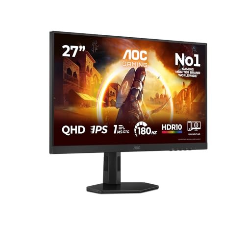 AOC Gaming Q27G4XF - Monitor QHD de 27 Pulgadas, 180 Hz