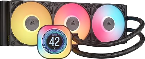 CORSAIR iCUE Link Titan 360 RX LCD Refrigeración Líquida de CPU – Motor de Refrigeración FlowDrive – Intel LGA 1851/1700, ...