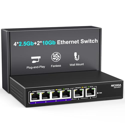 10Gb Ethernet Conmutador no administrado con 2 Puertos 10Gb...