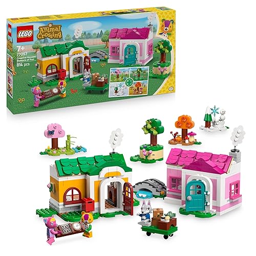 LEGO Animal Crossing Casas Creativas: Diversión Estacional - Juguete 2 en 1 de Maqueta de Casa y Minifiguras de Parches, R...