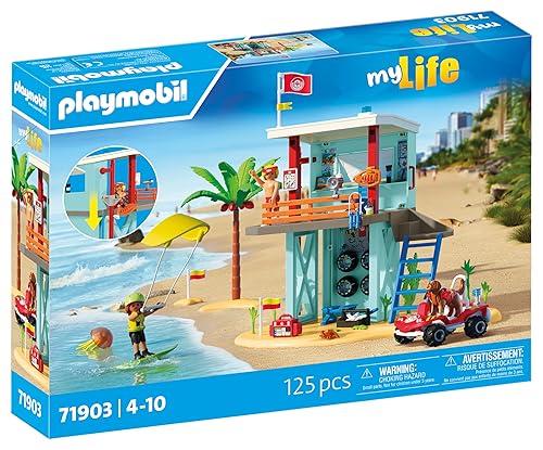 PLAYMOBIL | Vacation on The Beach | Torre de Rescate con Buggy Playero | Juguete para Mayores de 4 años | Regalo Ideal par...