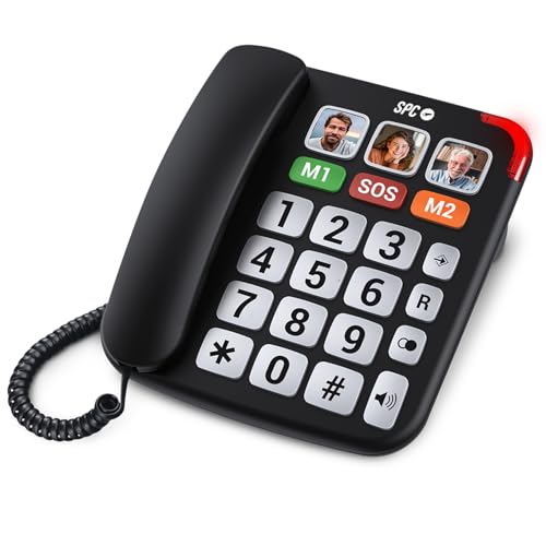 SPC Comfort Numbers Pro – Teléfono Fijo para Mayores con...
