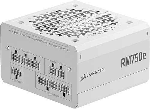 CORSAIR RM750e (2025) Fuente de Alimentación ATX Totalmente Modular de Bajo Ruido con Cable 12V-2x6 – Compatible con ATX ...