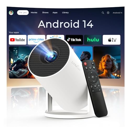 Mini Proyector con WiFi y Bluetooth Integrado, Android 14