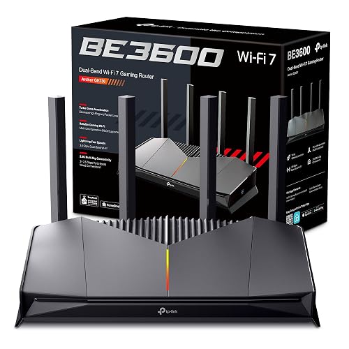TP-Link Archer GE230 - Router Gaming Wi-Fi 7 BE3600, Doble Banda (2882Mbps en 5GHz y 688Mbps en 2,4GHz), 2 Puertos de 2.5G...