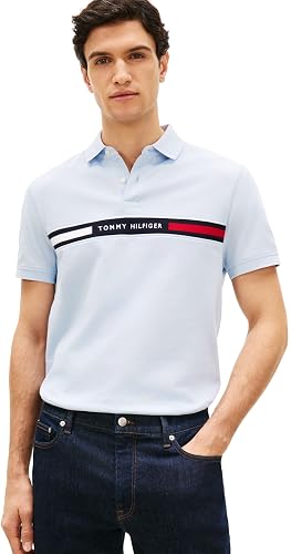Tommy Hilfiger Polo de Manga Corta Hombre Chest Insert Regular Fit