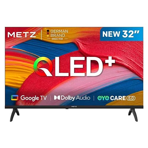 Metz TV 32 Pulgadas Smart TV, 32MQF7000Z, QLED, Smart TV 32 Pulgadas, HDR10, Dolby Audio, Bluetooth 5.1, Negro (DVB-T/T2/...