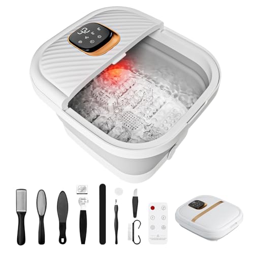 Bañera Spa Masajeadora de Pies Plegable con Calentamiento
