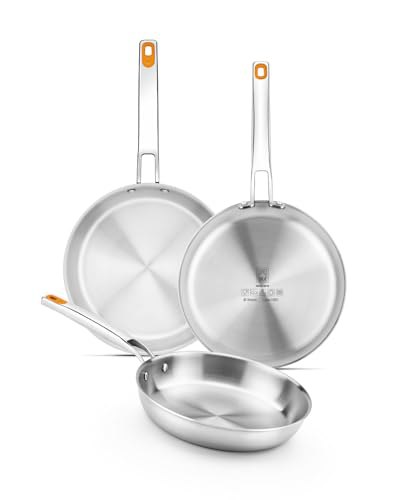 BRA Efficient Inox | Set de sartenes 20-24-26 cm tricapa...