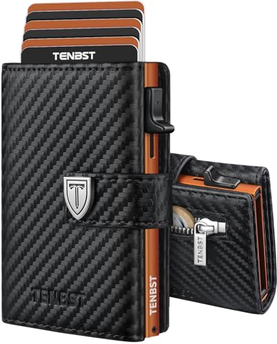 TENBST Carteras para Hombre - Ultrafina Cartera Hombre con...