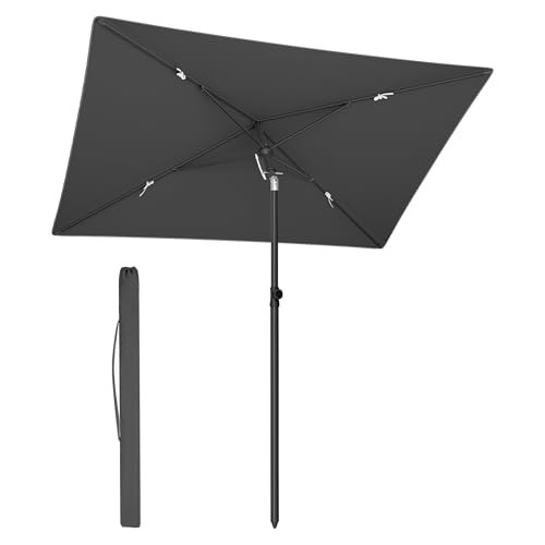 SONGMICS Sombrilla de Patio, 232 x 149 cm