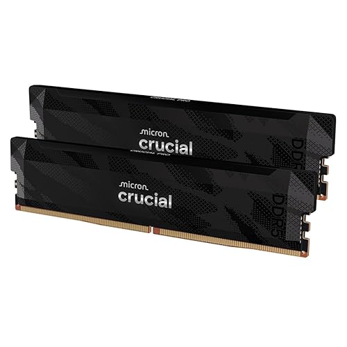 Crucial Pro RAM DDR5 32GB (2x16GB) 6400MHz CL32, Overclocking Gaming, Memoria de Ordenador de Sobremesa, Intel XMP 3.0 / A...