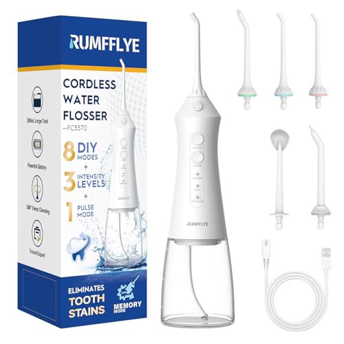 RUMFFLYE Irrigador Dental Portátil Irrigador Bucal...