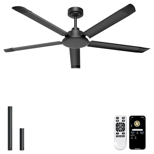 Ohniyou Ventilador de Techo 152 cm Sin Luz