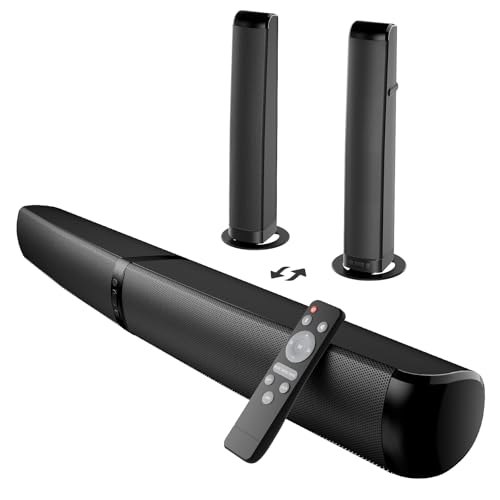 GarageRock Barra de Sonido TV, 2026 Upgrade 90W Soundbar