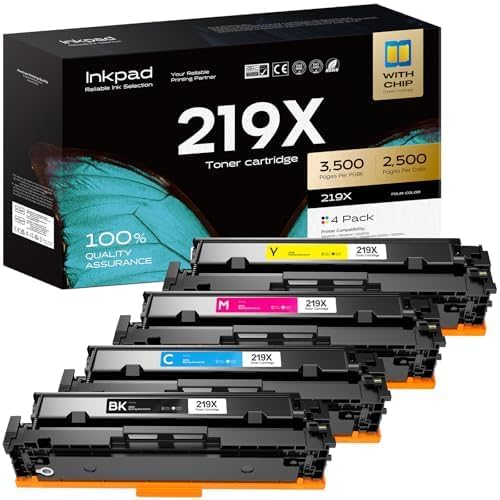 iNKPAD Tóner Compatible con HP 219X 219A MFP 3302FDWG LaserJet Pro M28a M28w M29a M29w M31w (con chip, 1000 páginas, Negro)