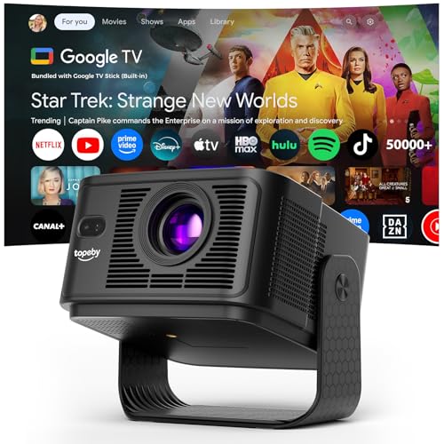 Proyector [Google TV 50000+ Apps & 4K 8K Support 1080P Native...