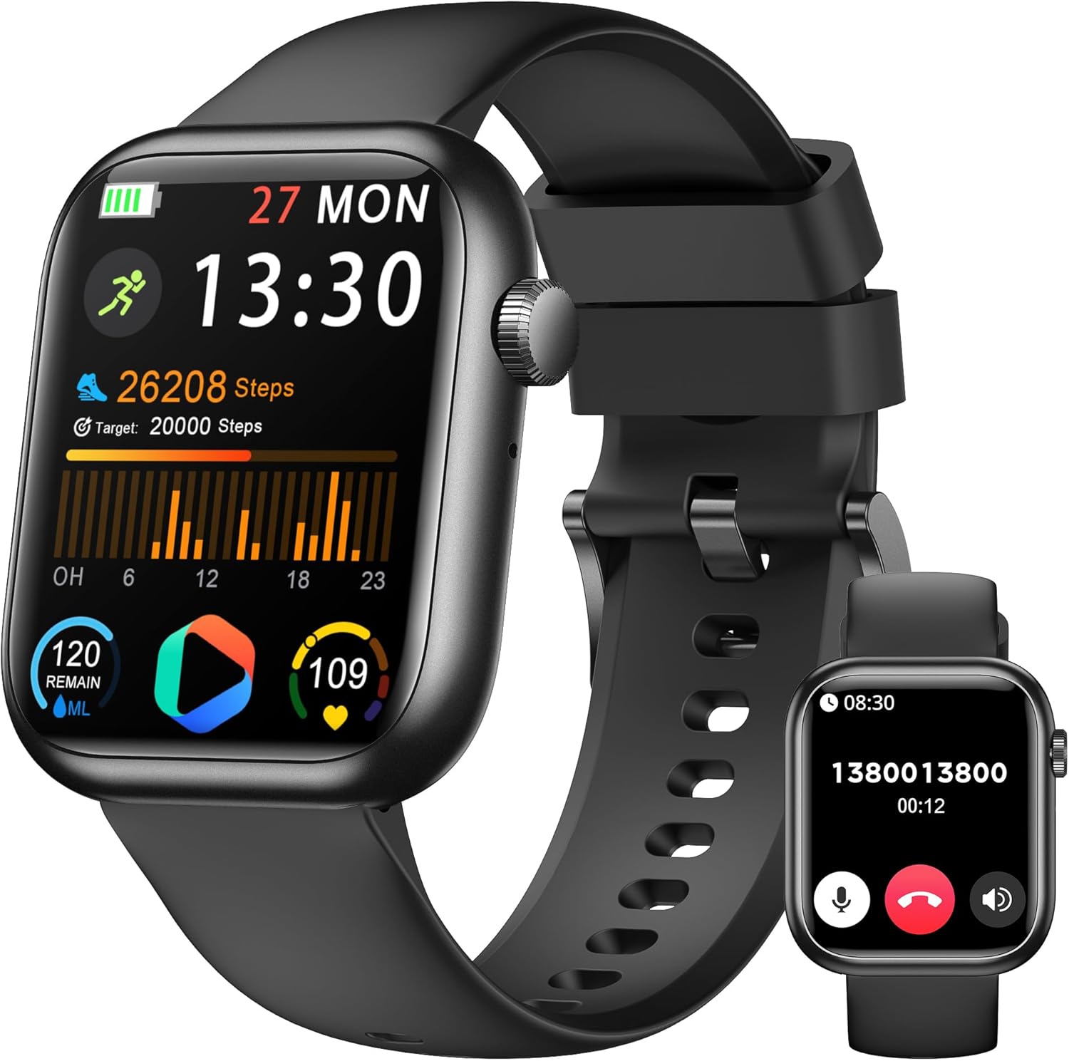 Reloj Inteligente Hombre Mujer, 1.83 Smartwatch con Llamadas...