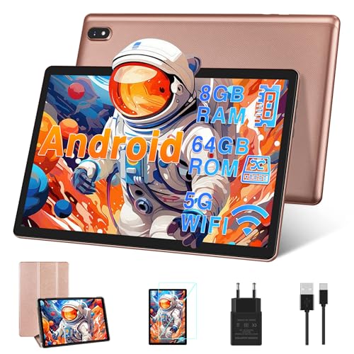 DMOAO Tablet 10 Pulgadas Android con 5G Wi-Fi