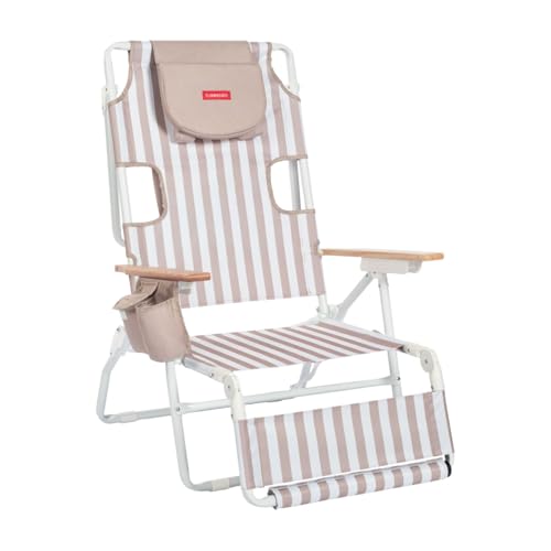Flamingueo Silla Playa Plegable - Reclinable 5 Posiciones