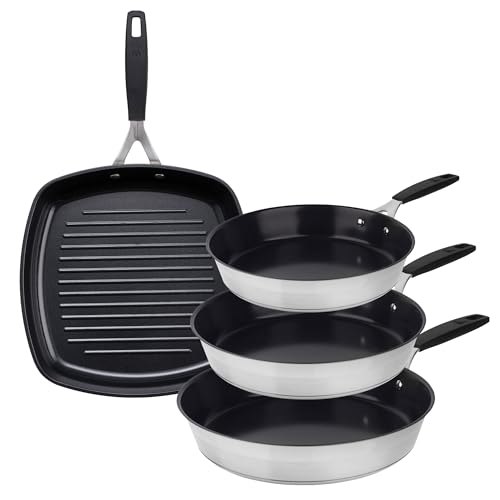 Masterpro Juego de Sartenes Smart Acero Inoxidable Ø 24 cm Ø...