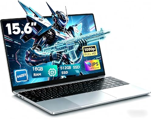 CHIFUYOU PC portátil de 15,6 pulgadas, 16 GB RAM, SSD 512 GB