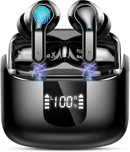 Ordtop Auriculares Inalambricos Bluetooth